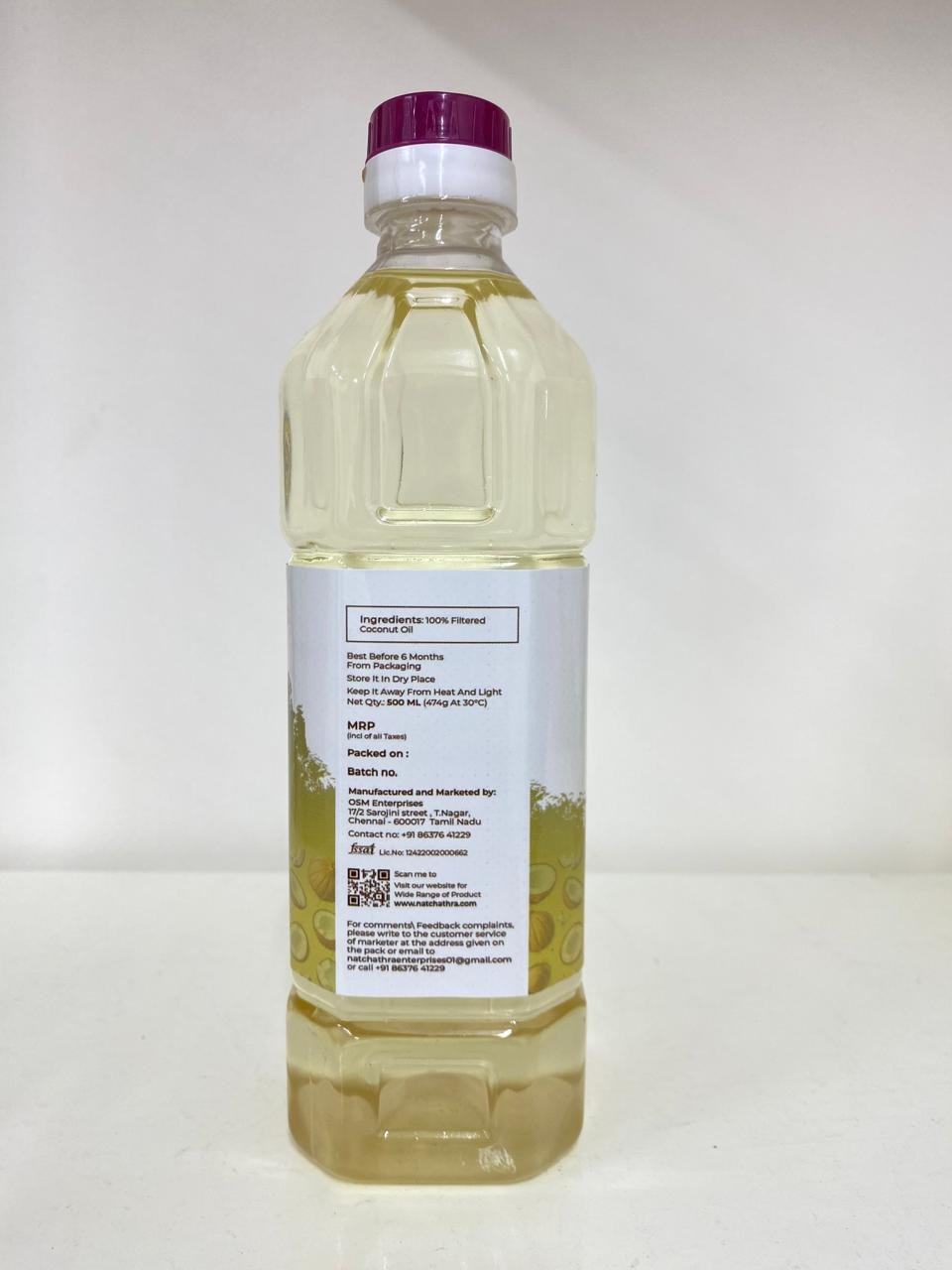 Cold Pressed Coconut Oil 500 ml